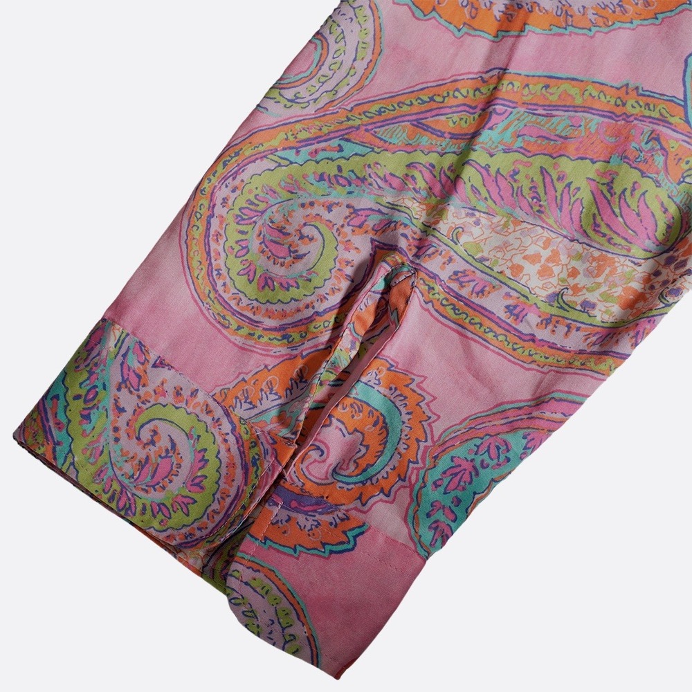 Ralph Lauren 100% Cotton Button Down Shirt Paisley Long Sleeve Top Plus 2X 3X - Picture 4 of 7